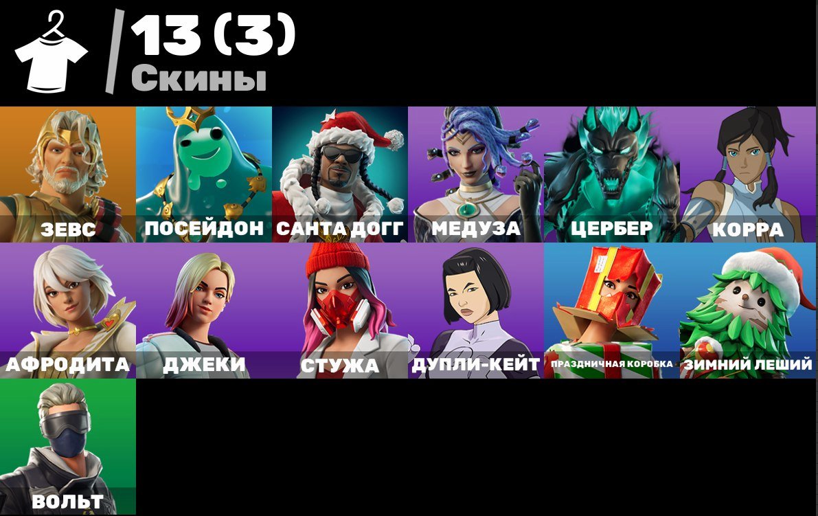 🏆 13 уникальных скинов | 🌟 Fortnite аккаунт