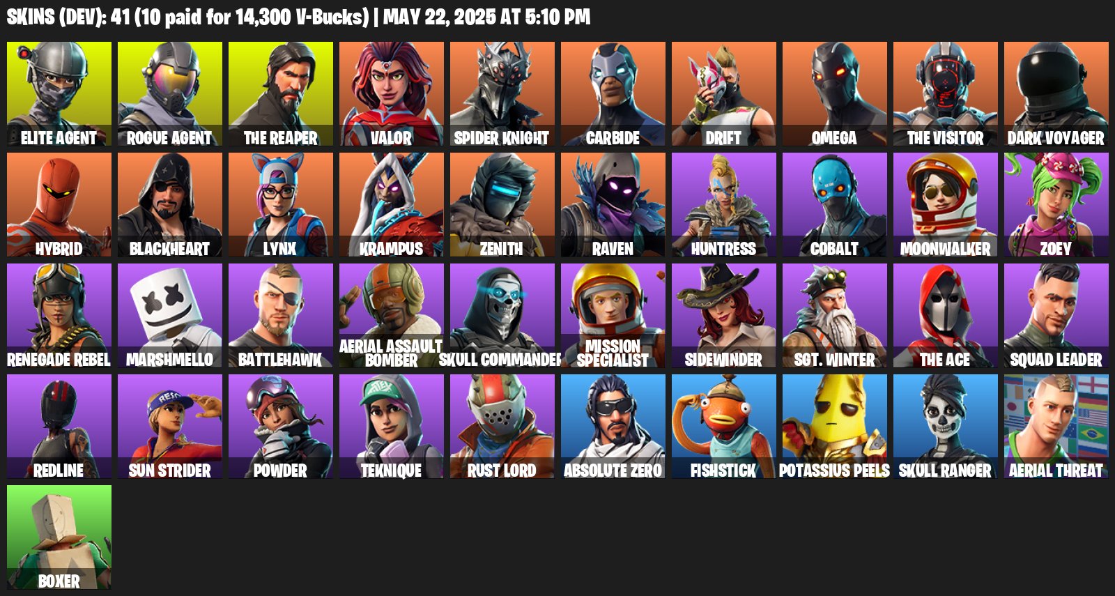 🎨 41 skins | 🌟 Fortnite account