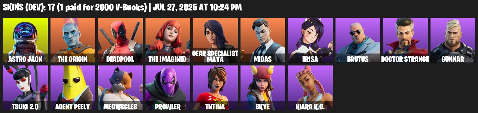 🎨 17 skins | 🌟 Fortnite account