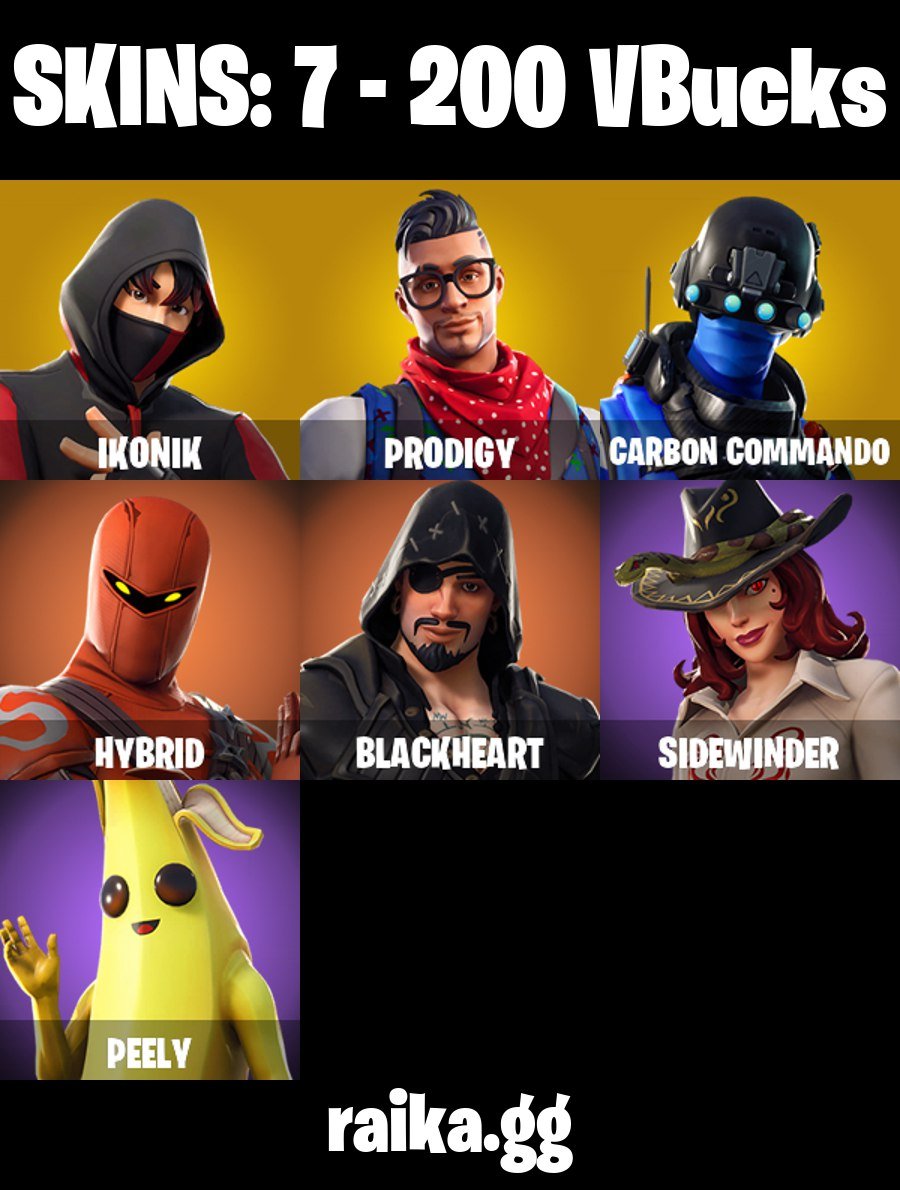 💖 ИКОННИК💖 7 скинов | 💎 Fortnite аккаунт