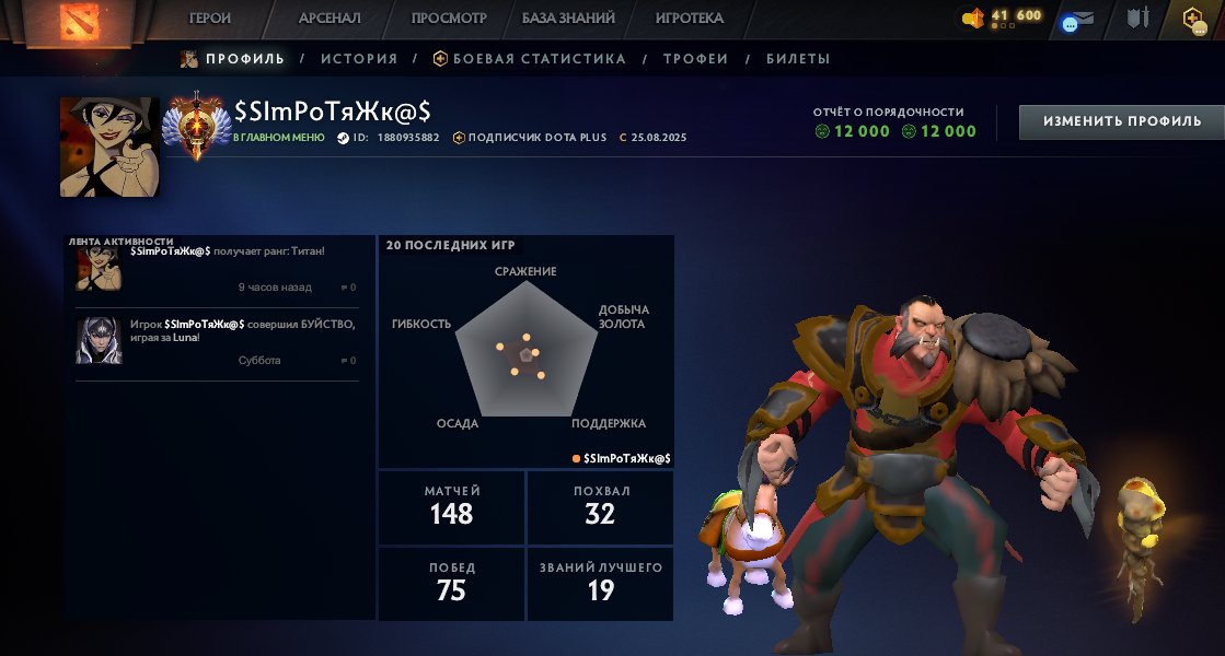 🏅 MMR 7129 | 🕒 168 hours | 🛡 12000