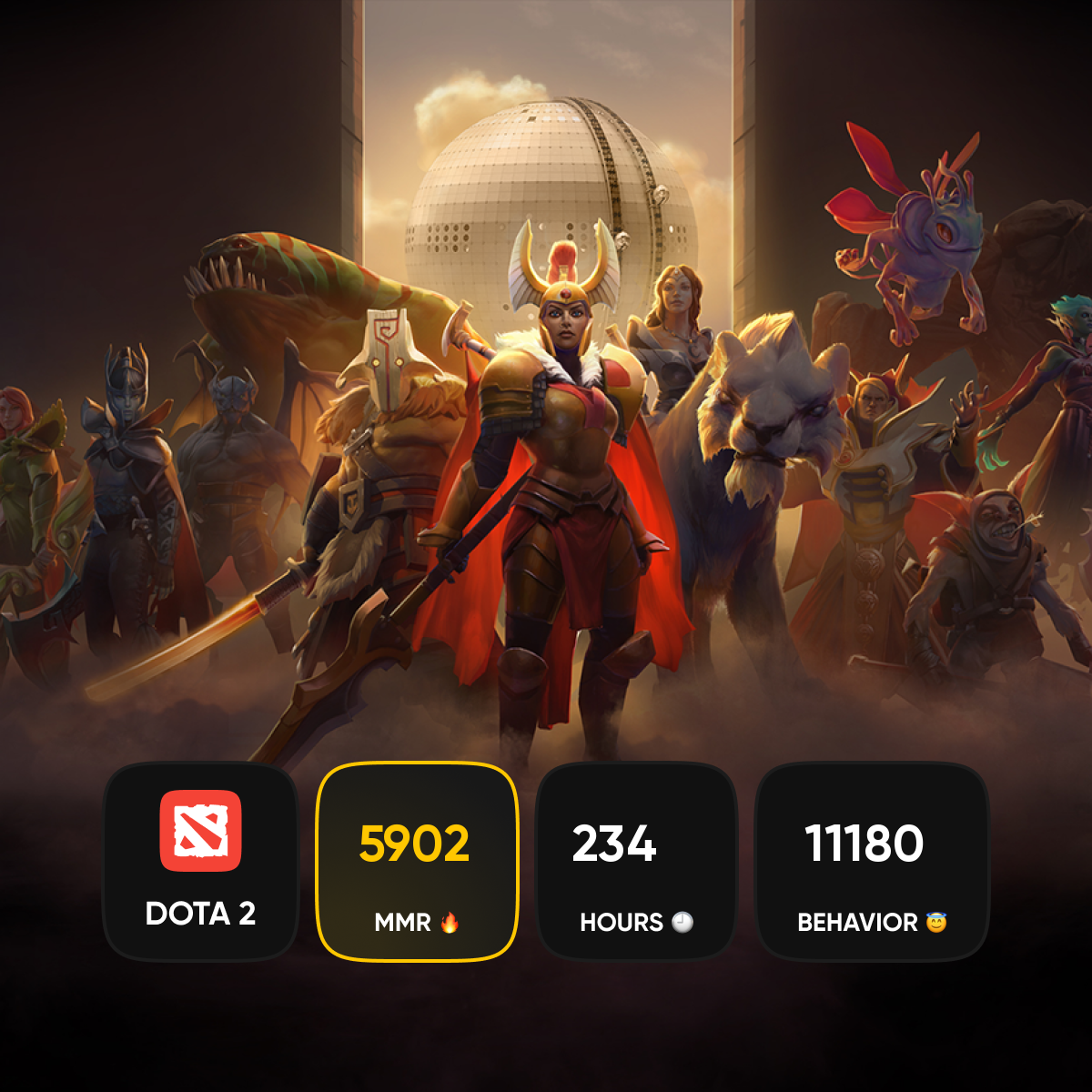 🏅 MMR 5941 | 🕒 470 hours | 🛡 11581