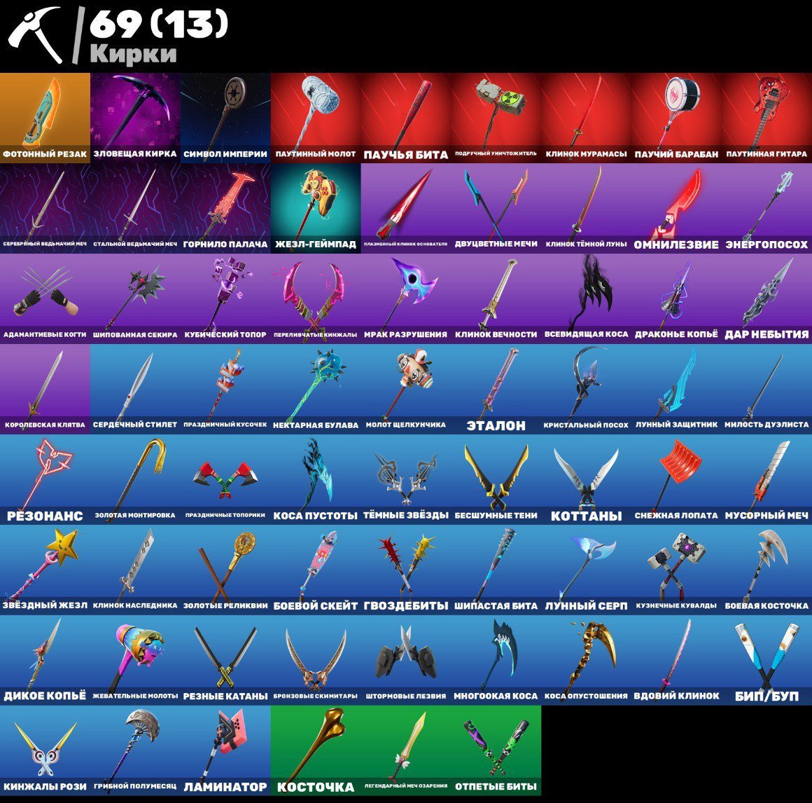🎨 63 скина | 🌟 Fortnite аккаунт