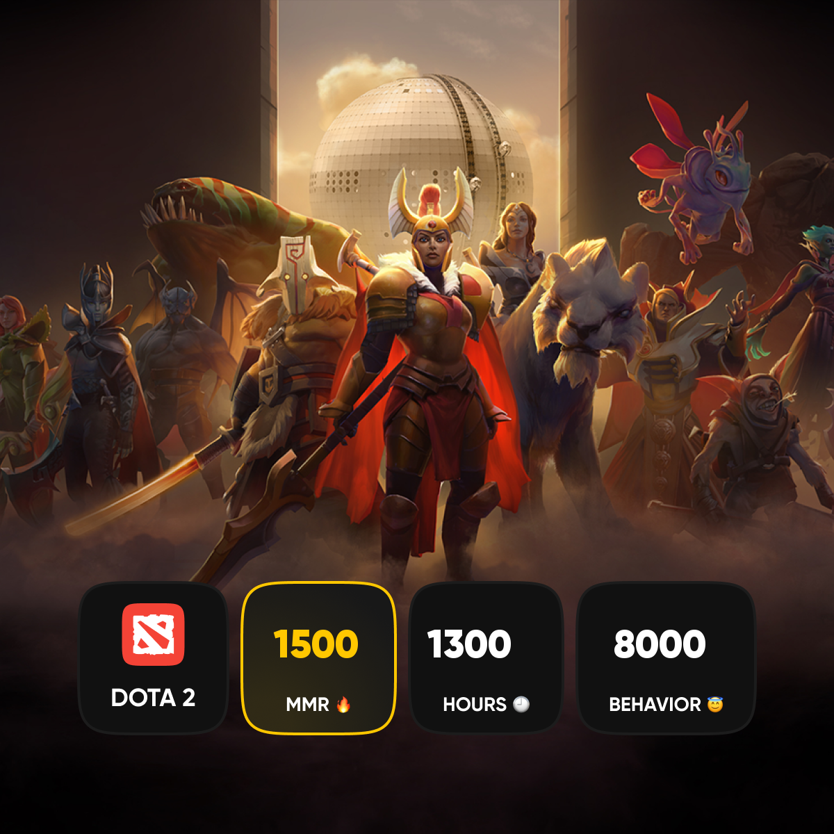 🏅 MMR 1000 | 🕒 650 часов | 🛡 11000