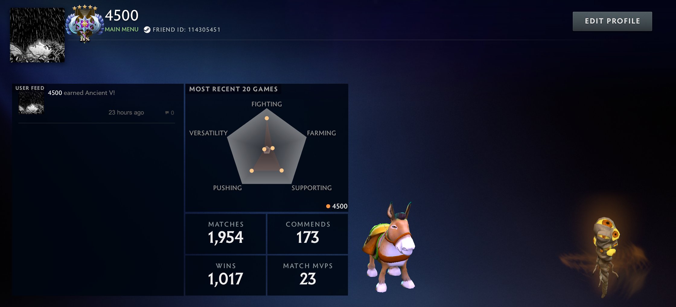🏅 MMR 4380 | 🕒 1000 hours | 🛡 9500