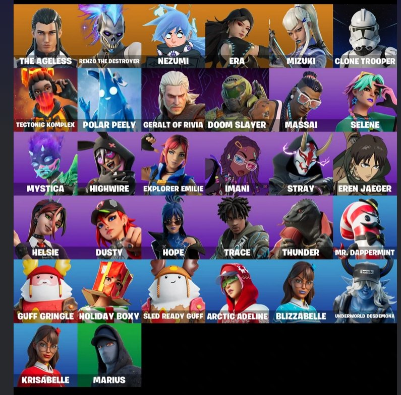 💥32 скина | 🌟 Fortnite аккаунт