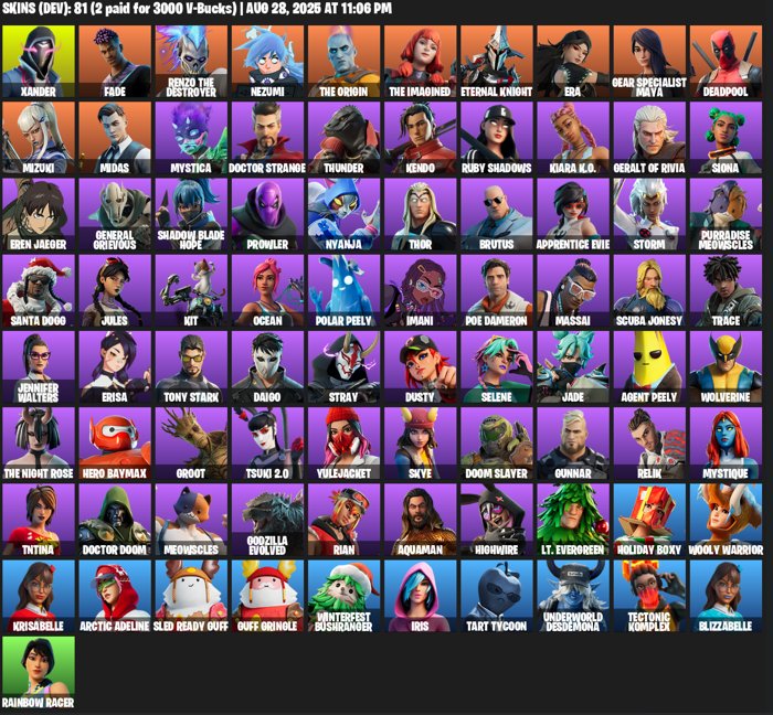 🎨 81 скин | 🌟 Fortnite аккаунт