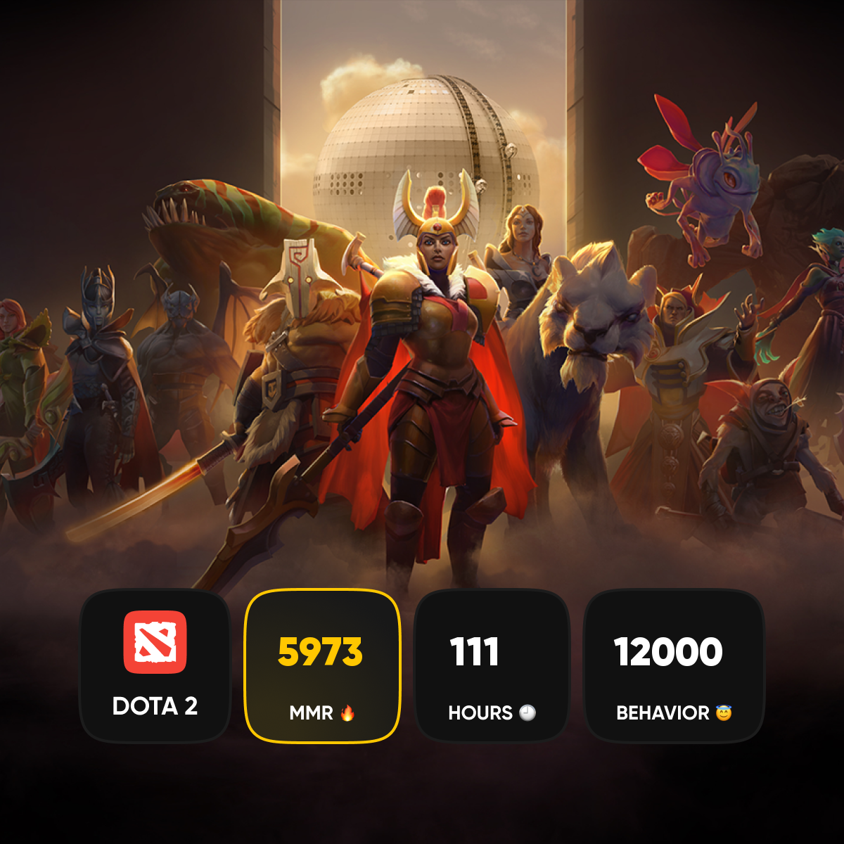 🏅 MMR 7606 | 🕒 111 часов | 🛡 11492