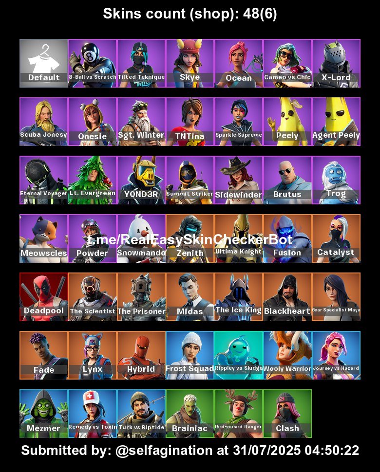 🎨 49 скинов | 🌟 Fortnite аккаунт