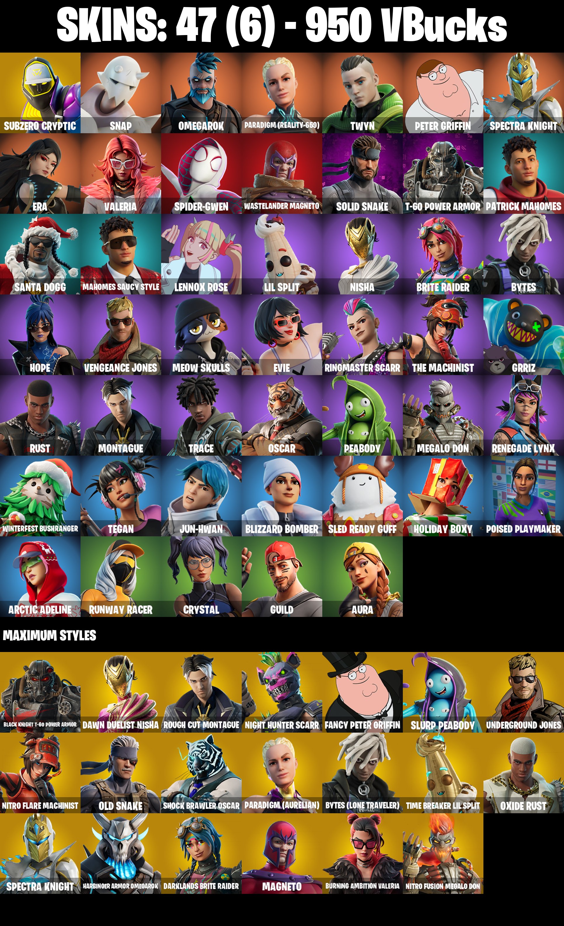 🎨 47 скинов | 🌟 Fortnite аккаунт
