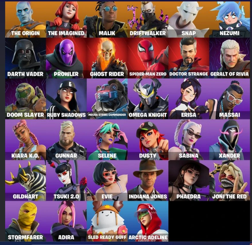 🌟 34 уникальных скина | 🎮 Fortnite аккаунт