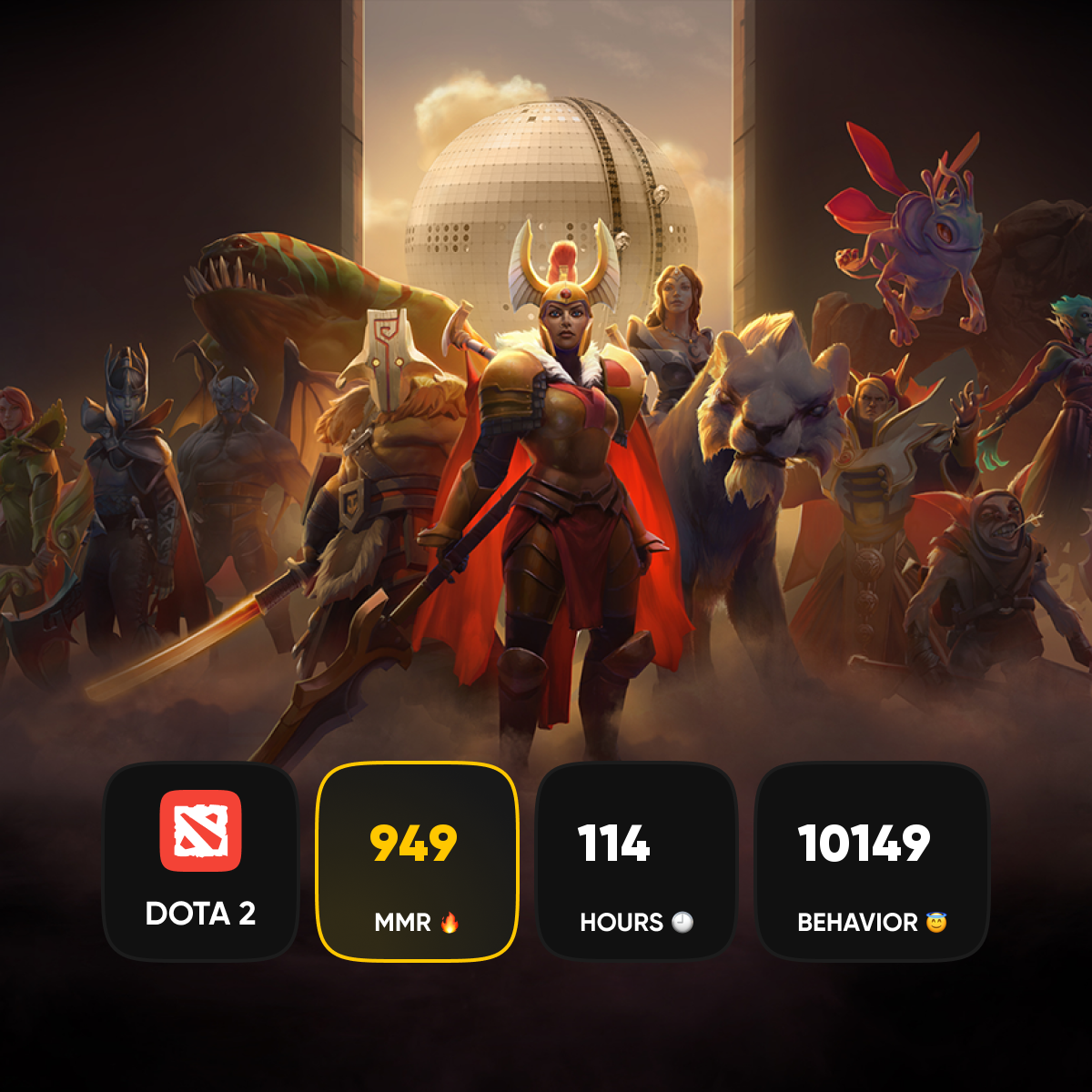🏅 MMR 2621 | 🕒 114 часов | 🛡 10888