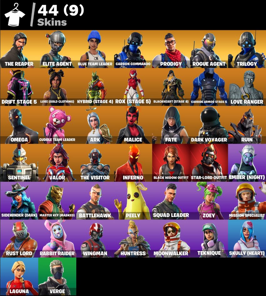💖 44 скина | 🌟 Fortnite аккаунт