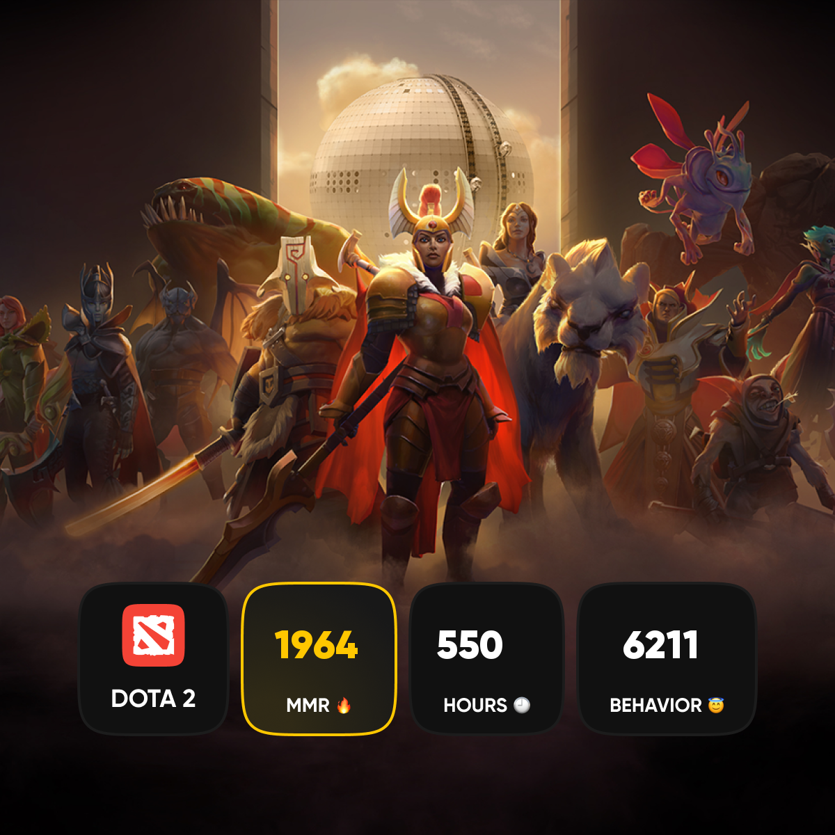 🏅 MMR 625 | 🕒 620 hours | 🛡 4920