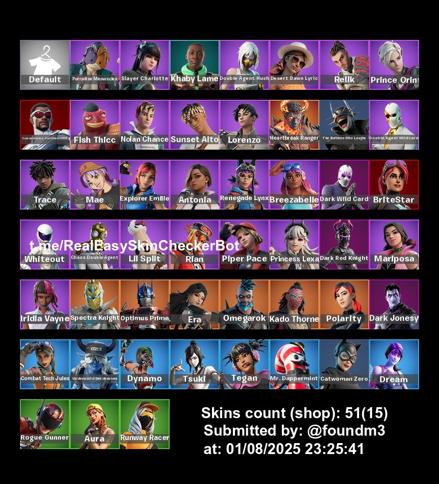 🎨 51 скин | 🌟 Fortnite аккаунт