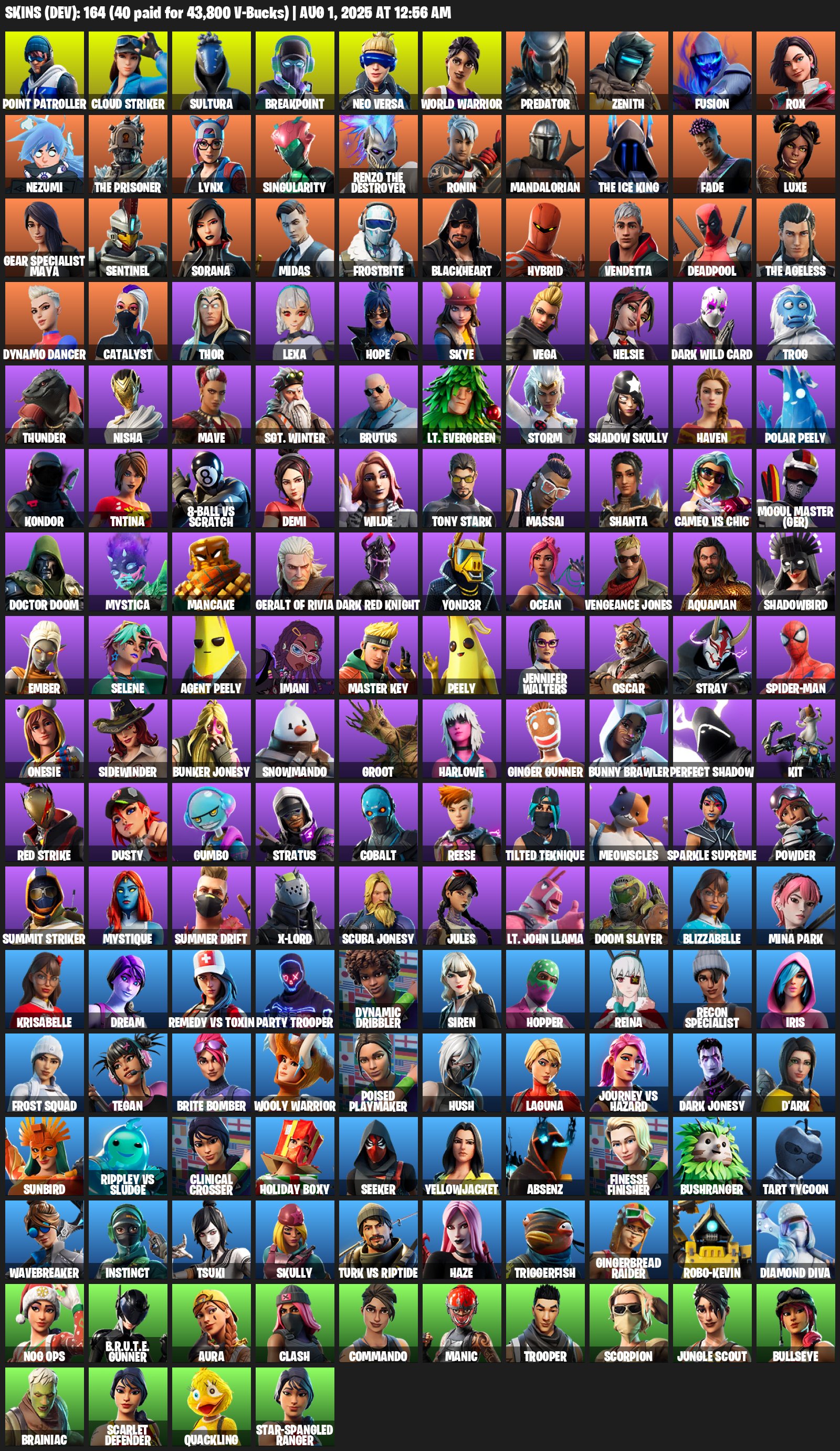💖 Fortnite 60 скинов | 🌟 Fortnite аккаунт