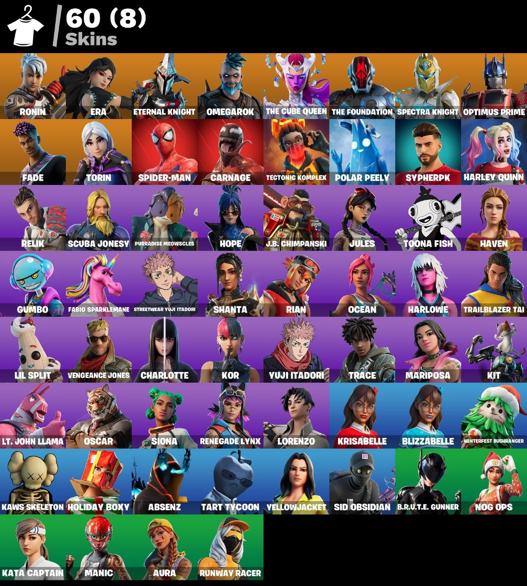 🎨 60 skins | 🌟 Fortnite account